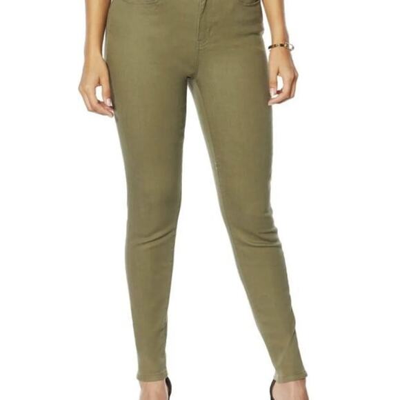 Colleen Lopez Saint Paul High Waist Skinny Jean Fashion Olive size 2 NWT - Picture 1 of 4